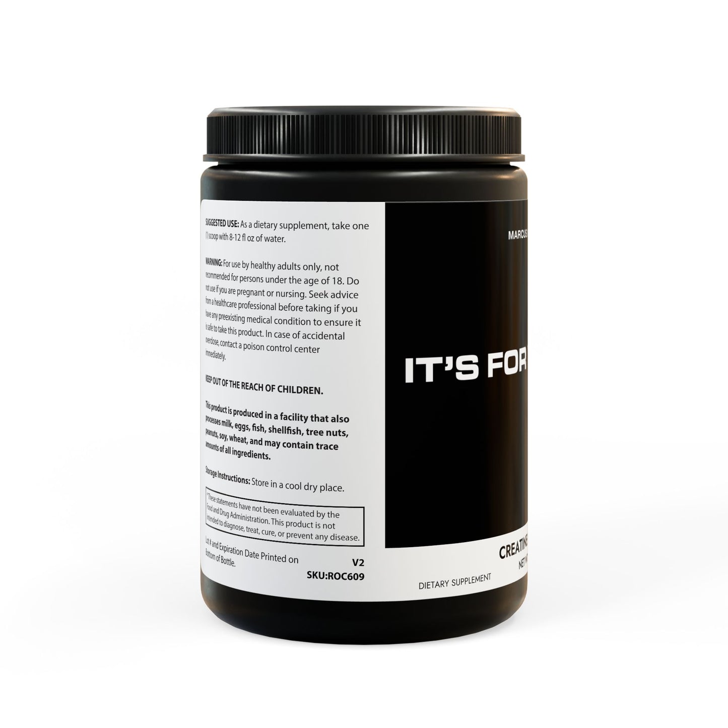 It's For You Can... Get Fit | Creatine Monohydrate Supplement (300g, 10.58oz)