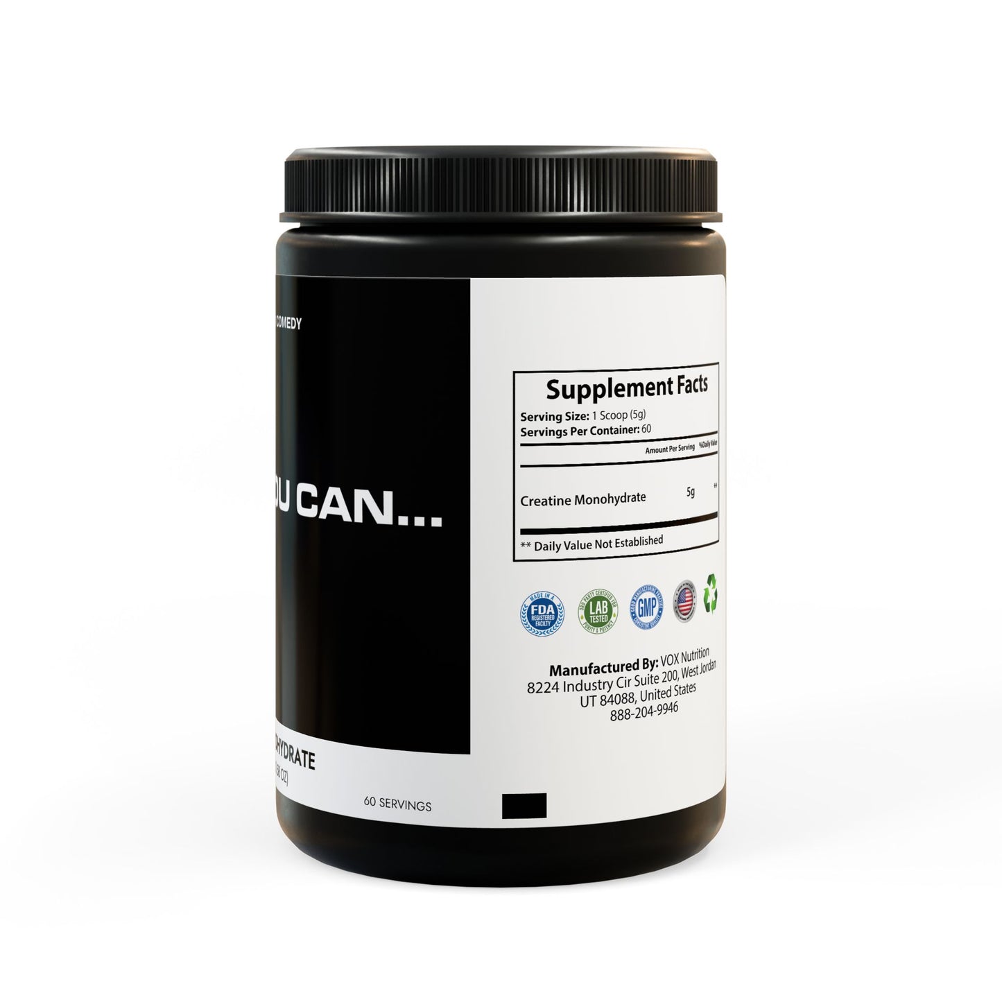 It's For You Can... Get Fit | Creatine Monohydrate Supplement (300g, 10.58oz)