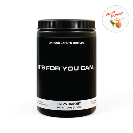 It's For You Can... Go To The Gym | Pre-Workout Supplement, Fruit Punch (204g, 7.1oz)